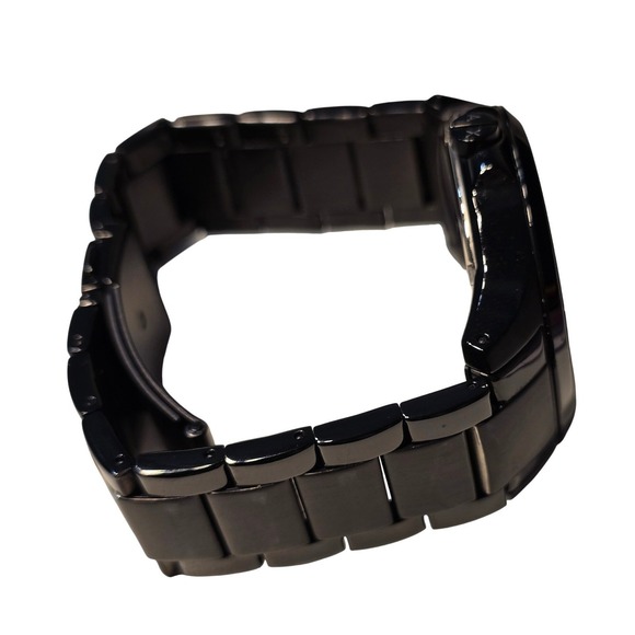 Armani Exchange Black Stainless Steel Watch Minimal Modern Streetwear Date - Picture 5 of 11